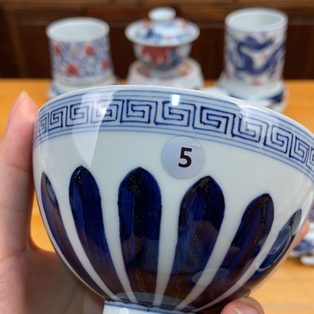 手绘现代茶具非古董