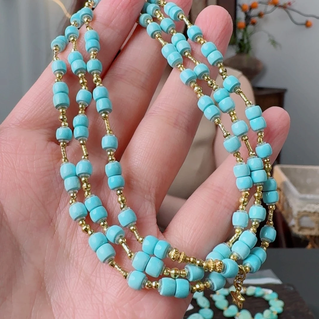 18K金镶嵌绿松石珠宝奇石