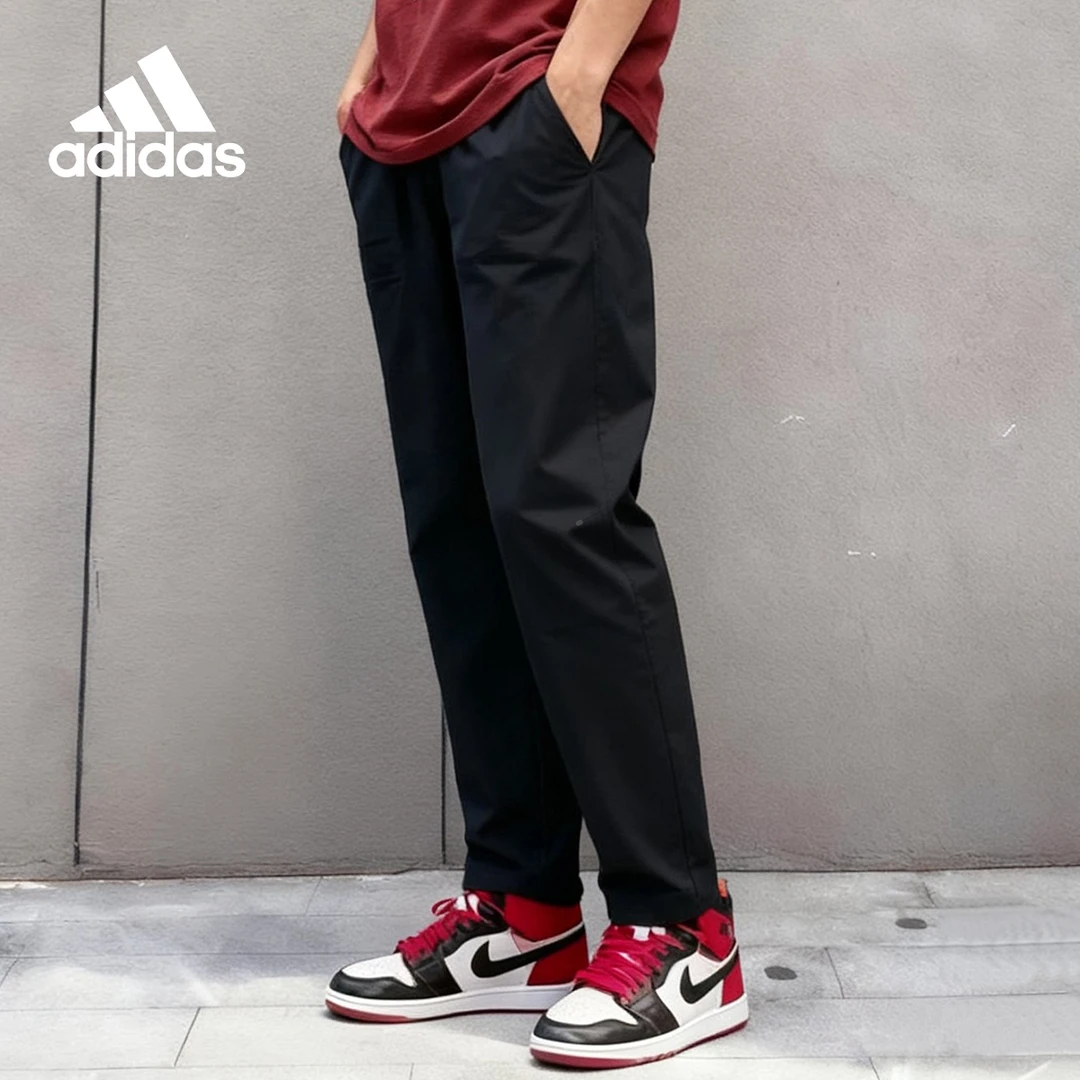 【门店新品】阿迪达斯梭织快干薄款直筒跑步运动休闲长裤KG8939多色