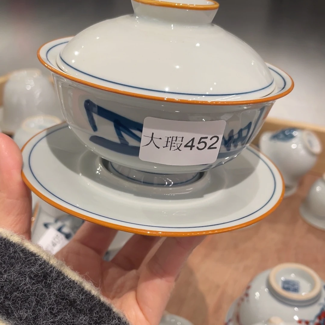 有瑕釉下彩纯手绘