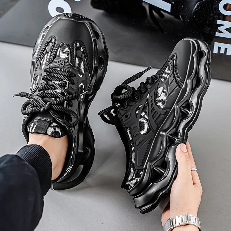 老爹鞋男夏季透气外穿无后跟运动休闲懒人办公室一脚蹬包头半拖鞋