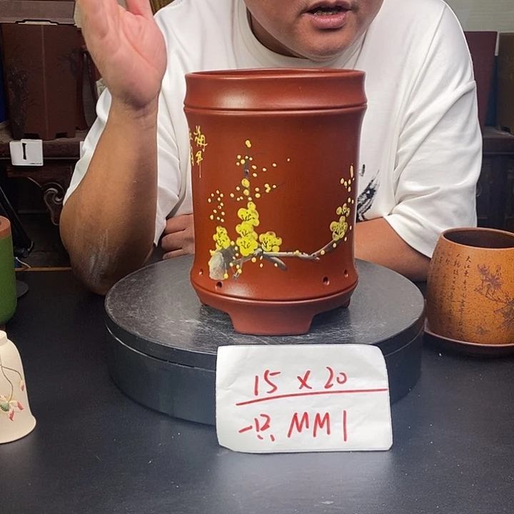 紫砂花盆货号一只MM1