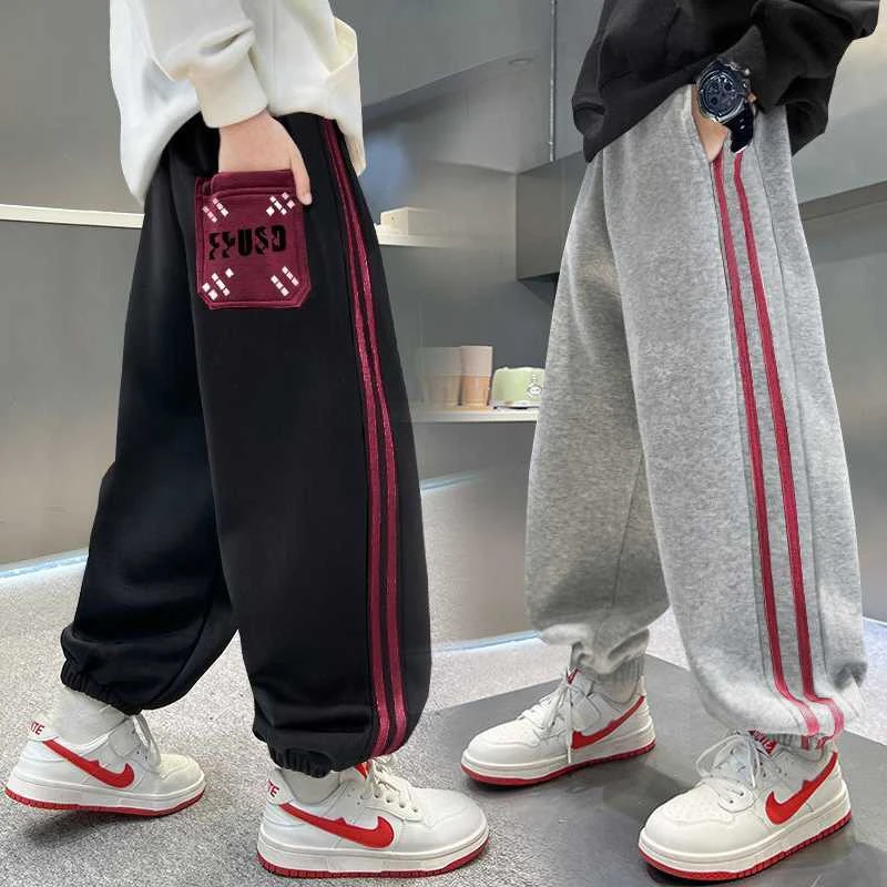 男童裤子春秋款2025新款儿童秋装卫裤男孩运动裤中大童休闲长裤潮