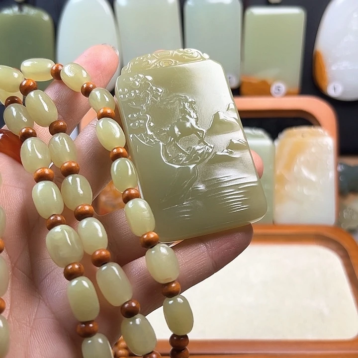 手****玉昆仑山脉方解玉石