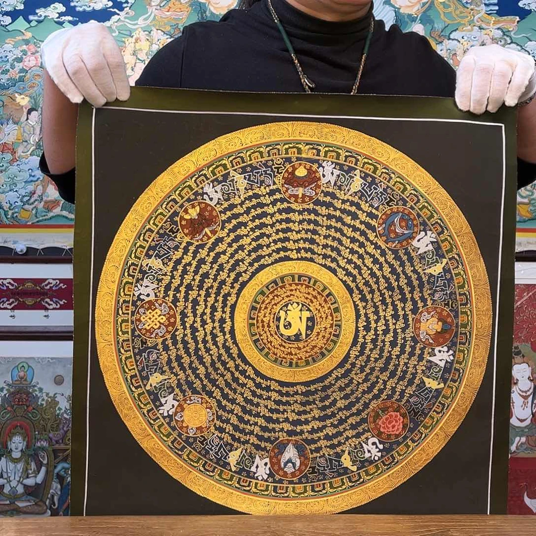 吊坠【尼泊尔】咒轮不带框50/50