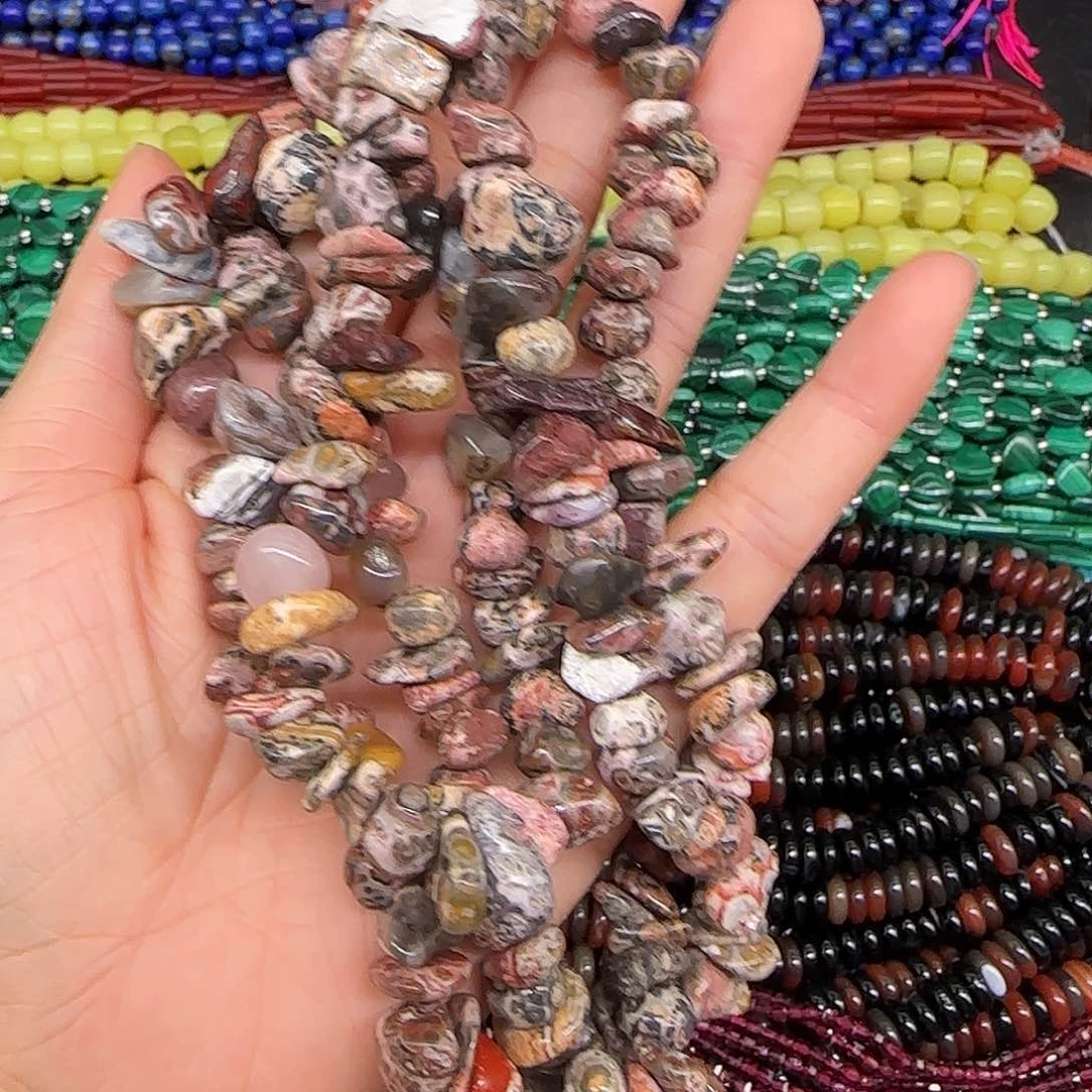 玛瑙/玉髓合金珠宝半成品海洋玛瑙8-10mm加长一条