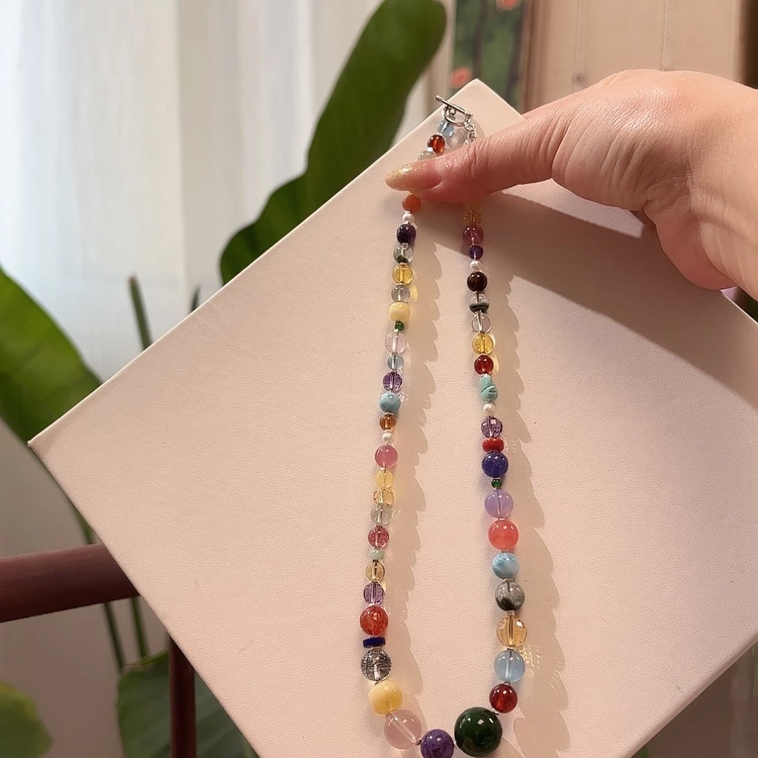 银S925镶嵌颈饰水晶设计款