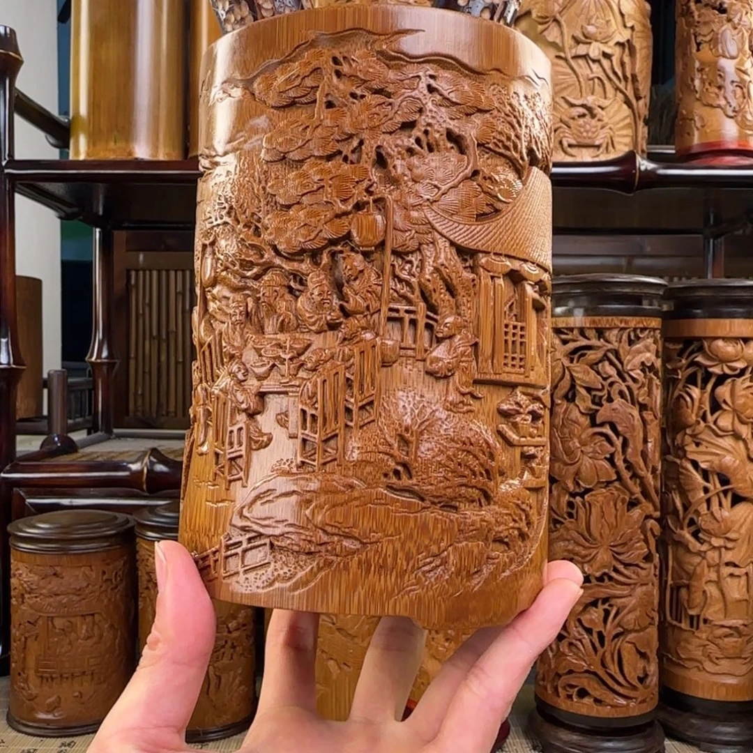 香榧木夜宴图大号