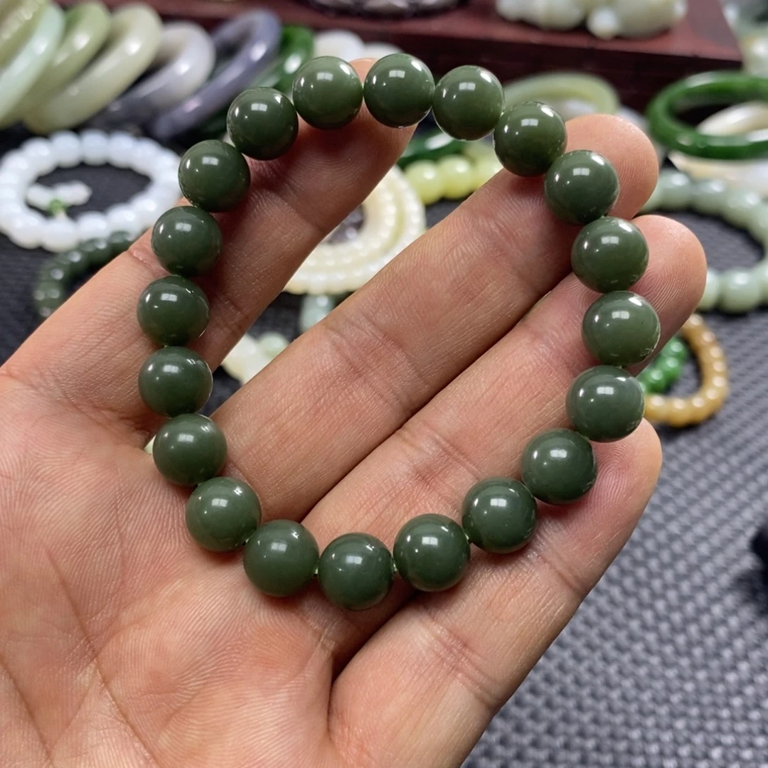 和田玉未镶嵌手链