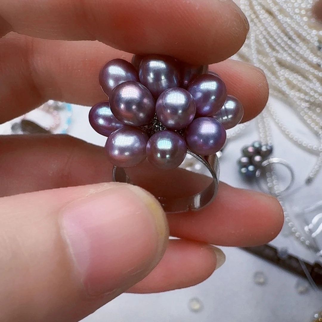 戒指未镶嵌淡水珍珠