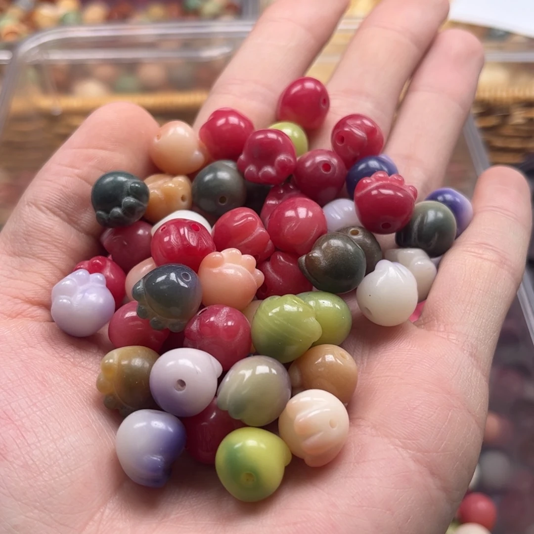 【闪购商品】白玉菩提吊坠z12/40+5颗微瑕猫爪