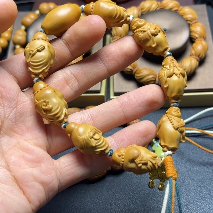 橄榄核手串/手链橄榄核雕小和尚