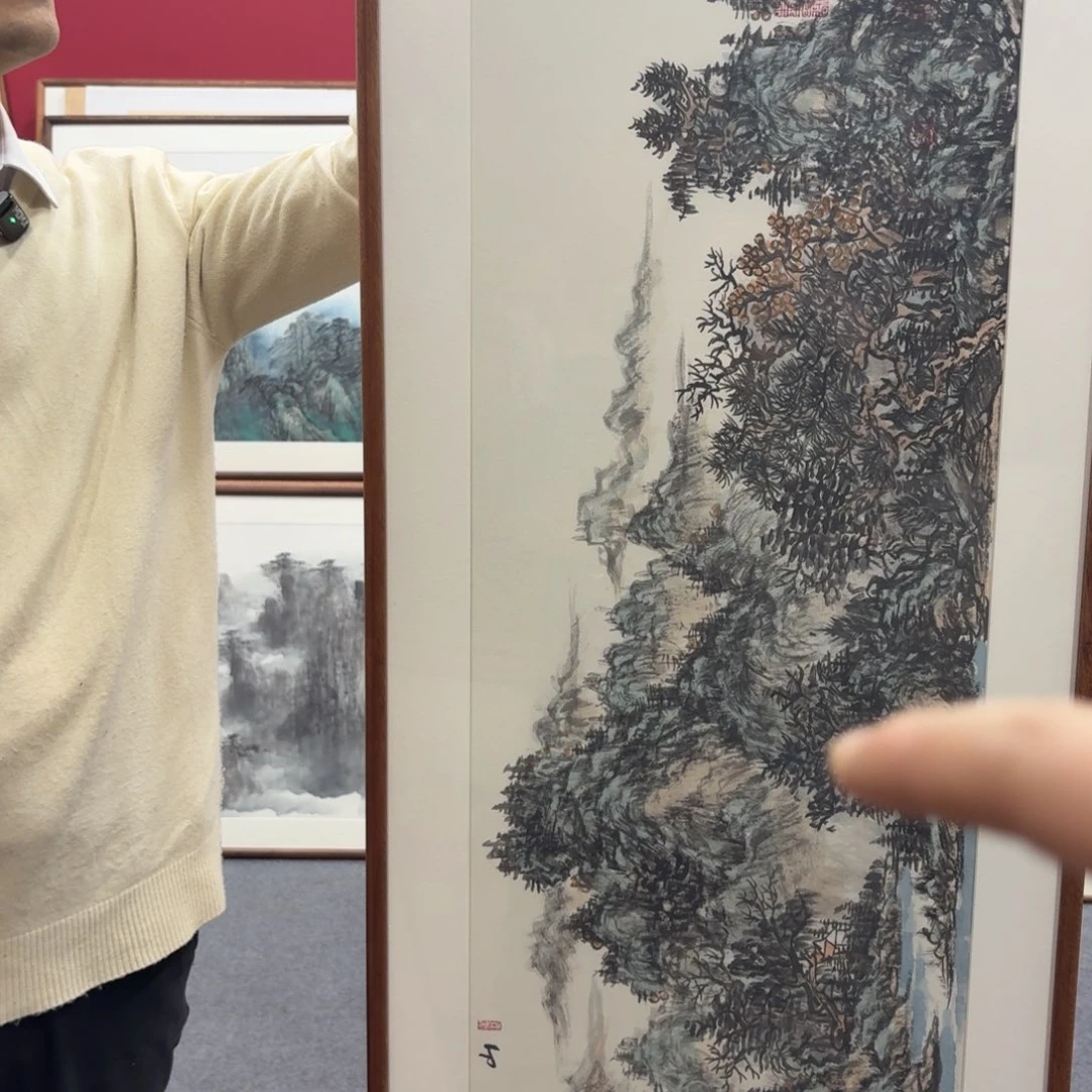 国画2**b带框绘画作品