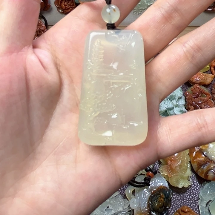 蛇纹石玉吊坠(赠链)未镶嵌