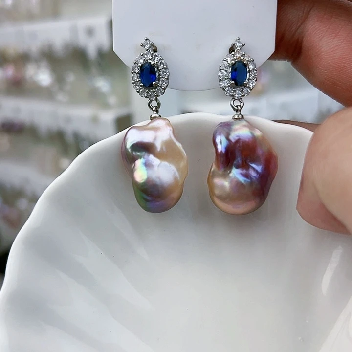 未镶嵌耳饰淡水珍珠