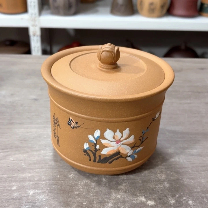 释***怀紫砂茶叶罐醒茶罐