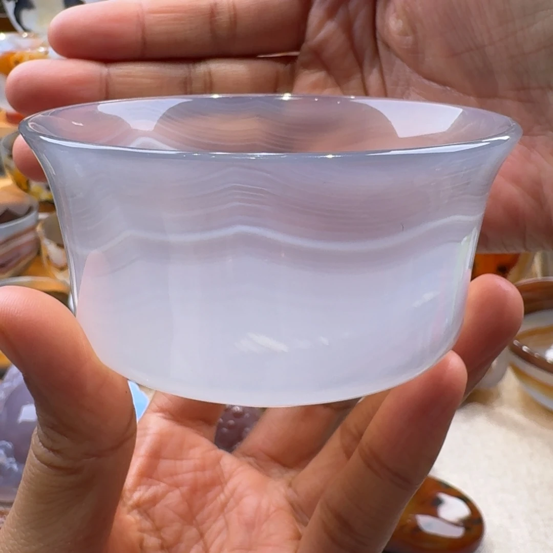 用***0玛瑙/玉髓未镶嵌玛瑙茶杯