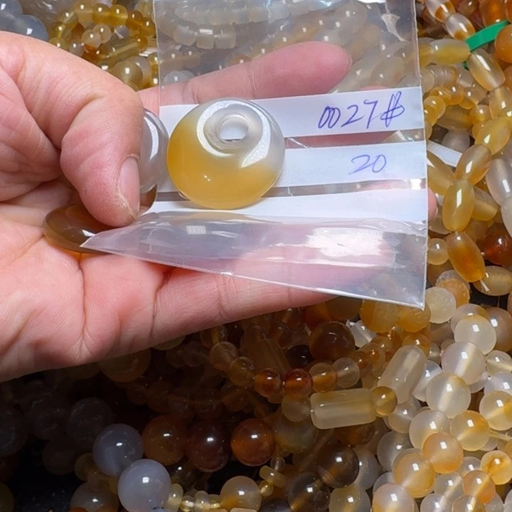 玛瑙/玉髓颈饰合金考***觉0027
