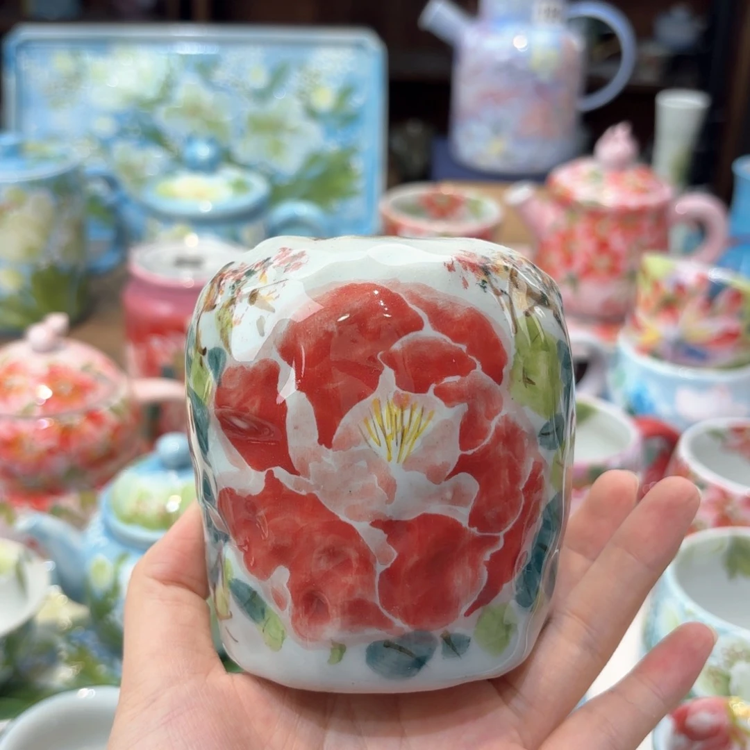 景德镇手绘高温釉下彩陶瓷茶具