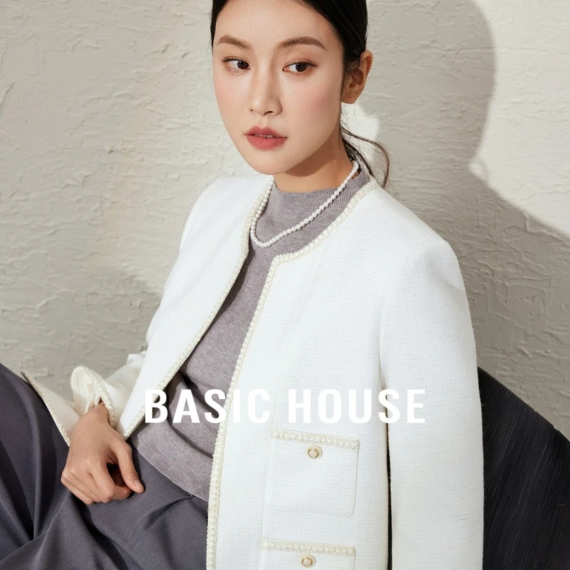 Basic House/百家好秋冬新款小香风洋气时髦休闲外套B0623H5X352