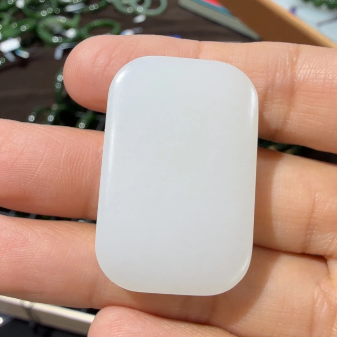 和田玉未镶嵌颈饰俄料白玉无事牌TZ多样性拍一发一