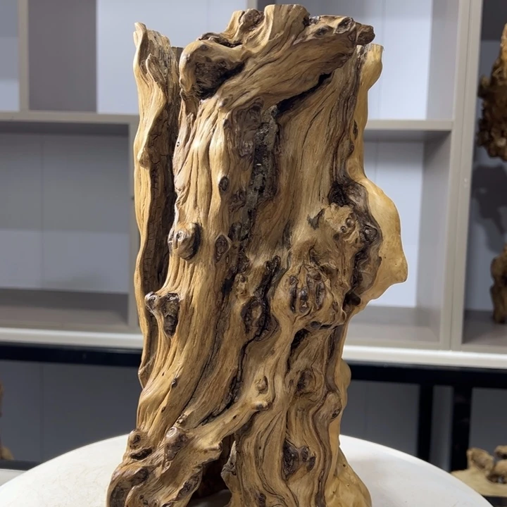 木石榴木镂空风化木底座