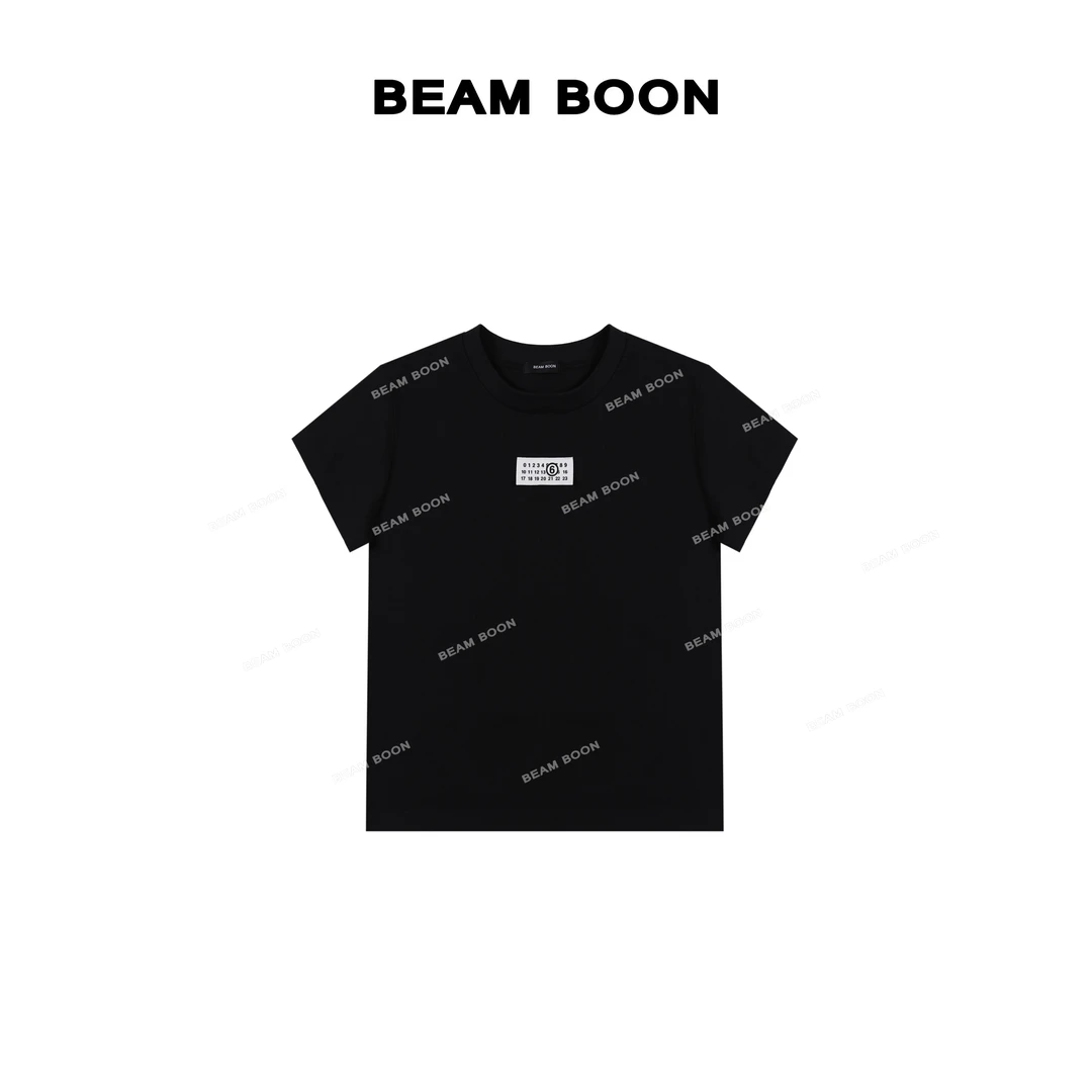 Beam Boon |【六六T】Mar*g紧密新疆长绒棉织带撞色休闲显瘦短袖
