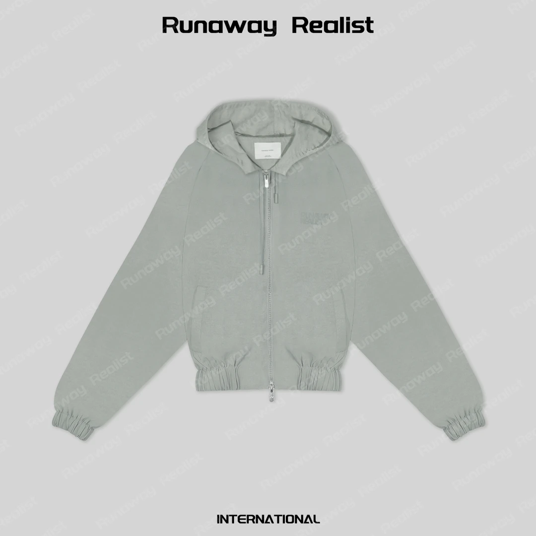 【RUNAWAY REALIST】植物系韩版肌理感连帽休闲外套 W125