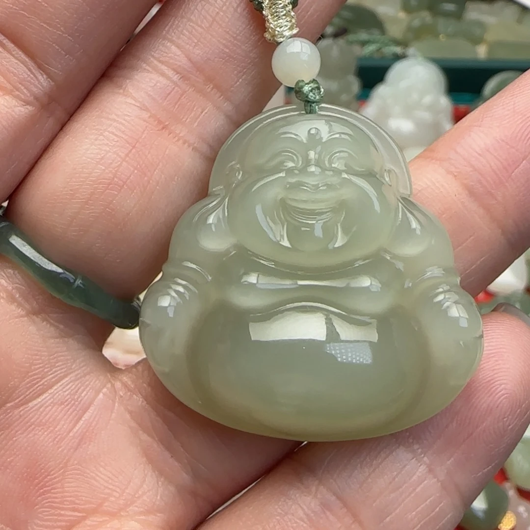 和田玉颈饰未镶嵌香***^