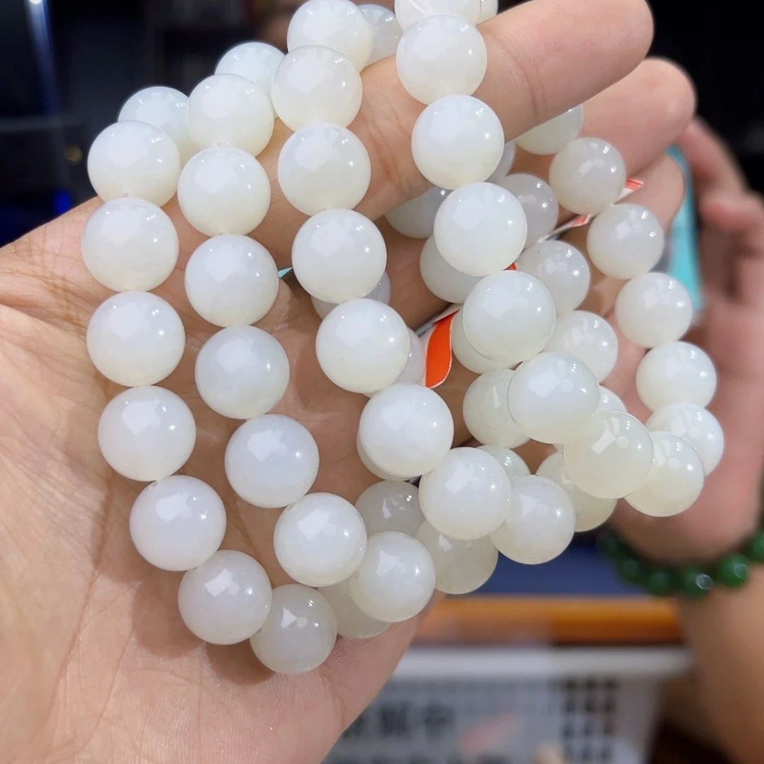 手串未镶嵌和田玉纯天然13年新疆且末天泰卡12多样性发其一