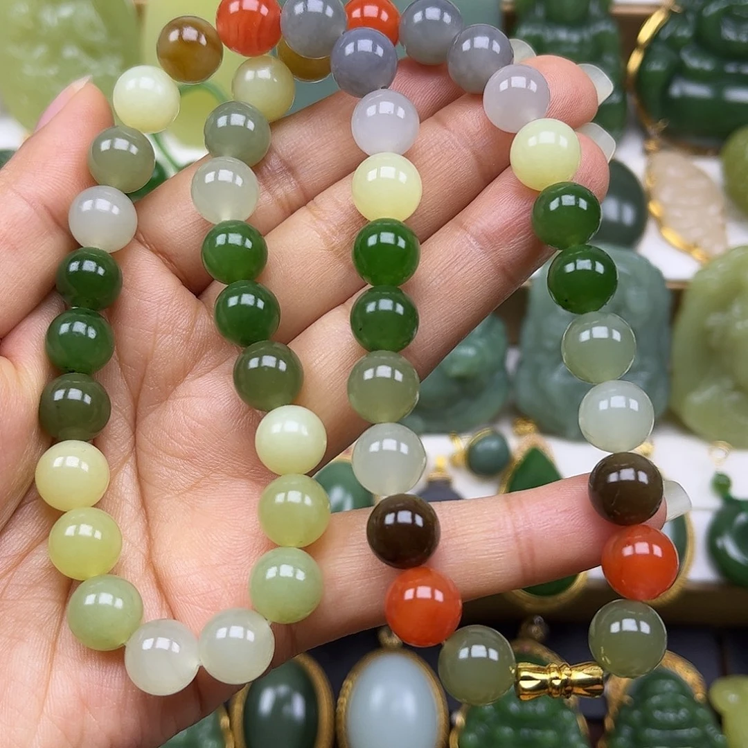 和田玉未镶嵌项链卡10