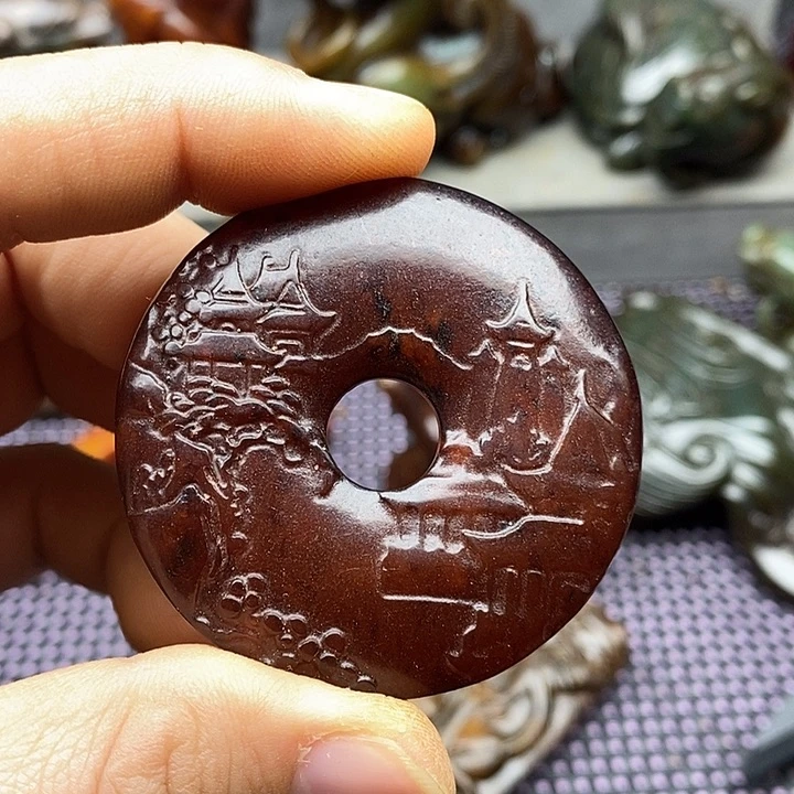 未镶嵌蛇纹石玉颈饰