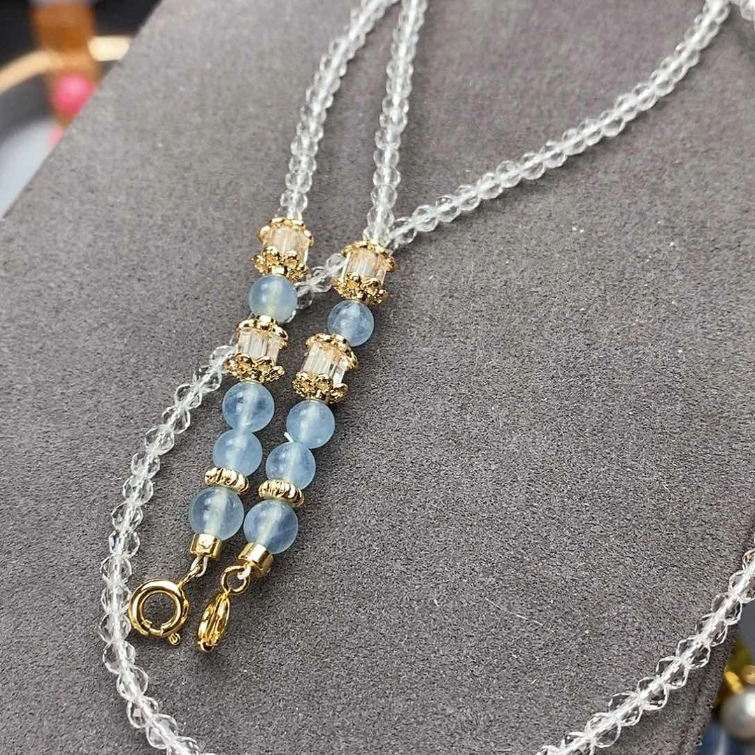 查罗石颈饰合金天然