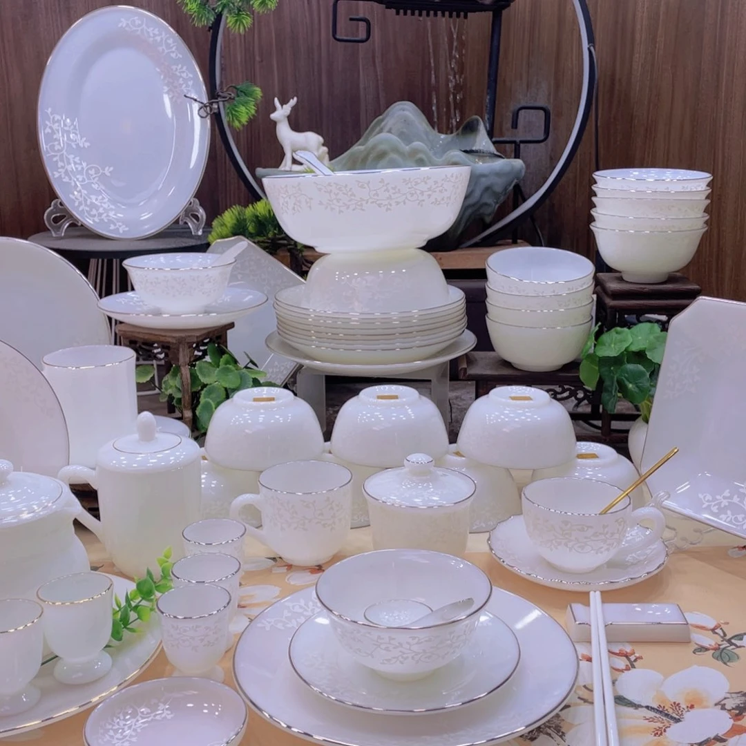 瓷暗香浮动餐具套装