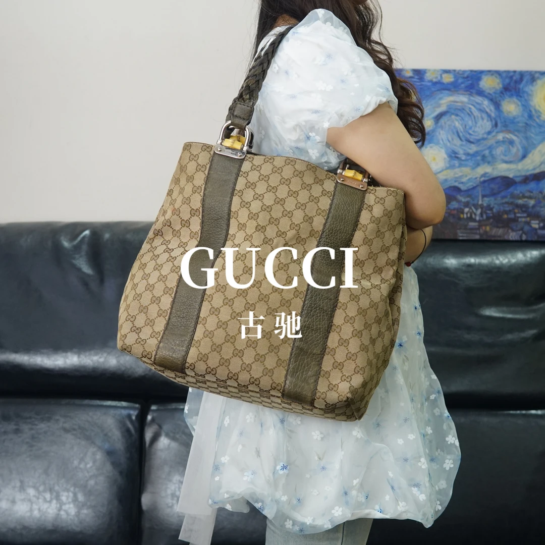 95新 GUCCI/古驰 老花单肩托特包/YW06423022/3022