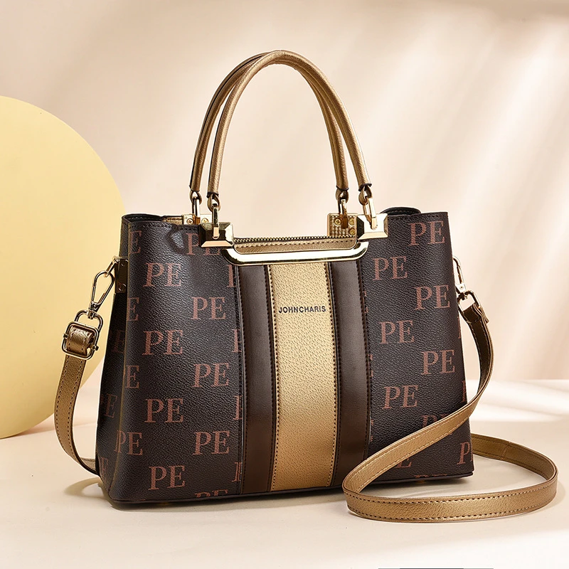 厂家一件代发秋冬新款中年时尚女包简约手提单肩斜挎包百搭轻奢