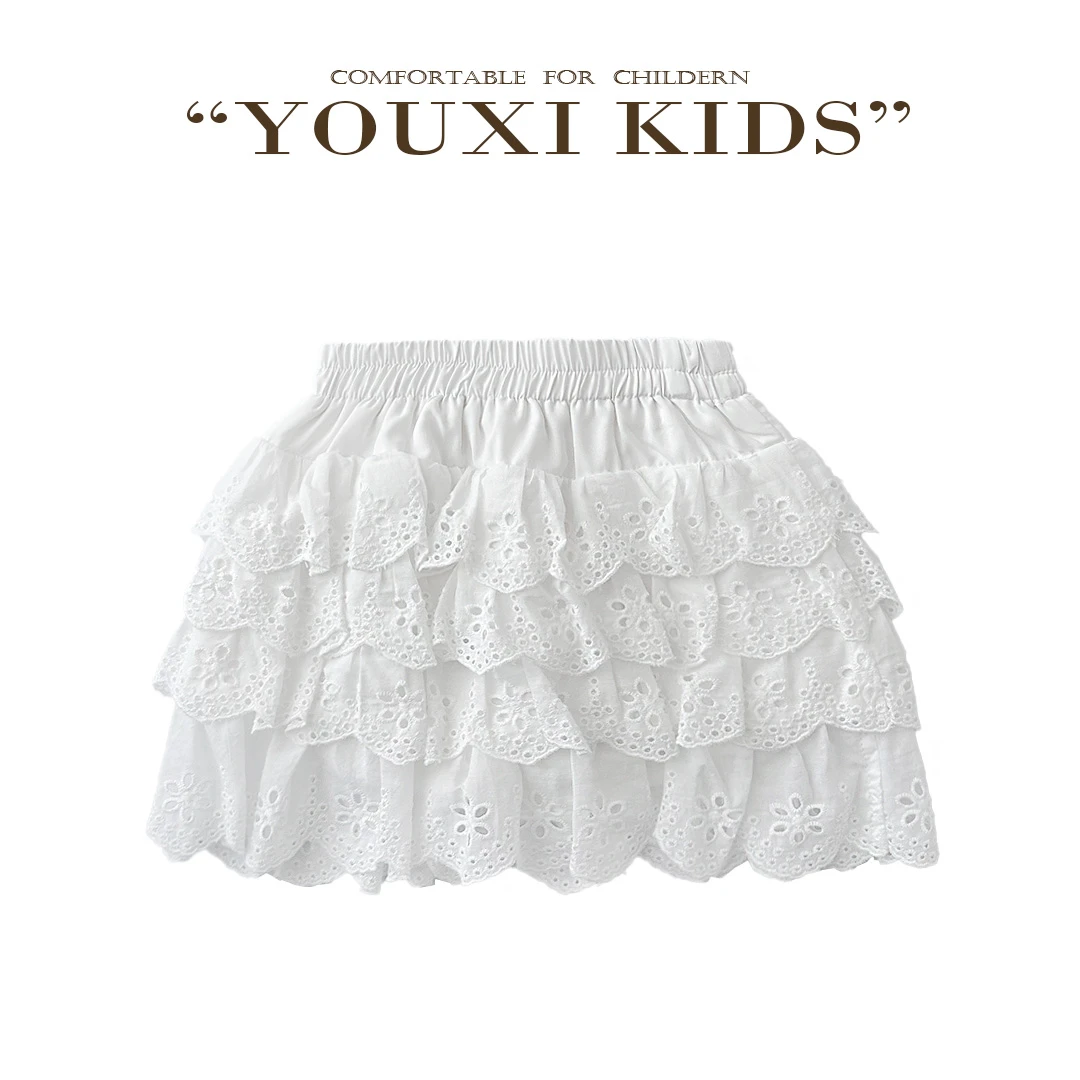 现飞飞家·奶油蛋糕25新亲子半身裙蕾丝花边打底裤蛋糕裙 FF2631