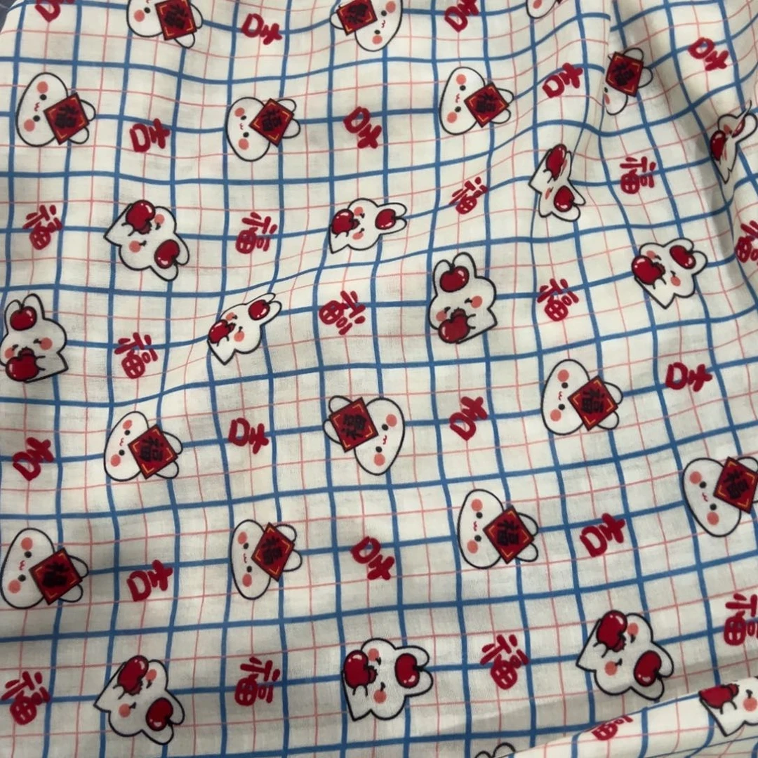 棉一米价超柔软纯棉双层纱1.4米宽果子E