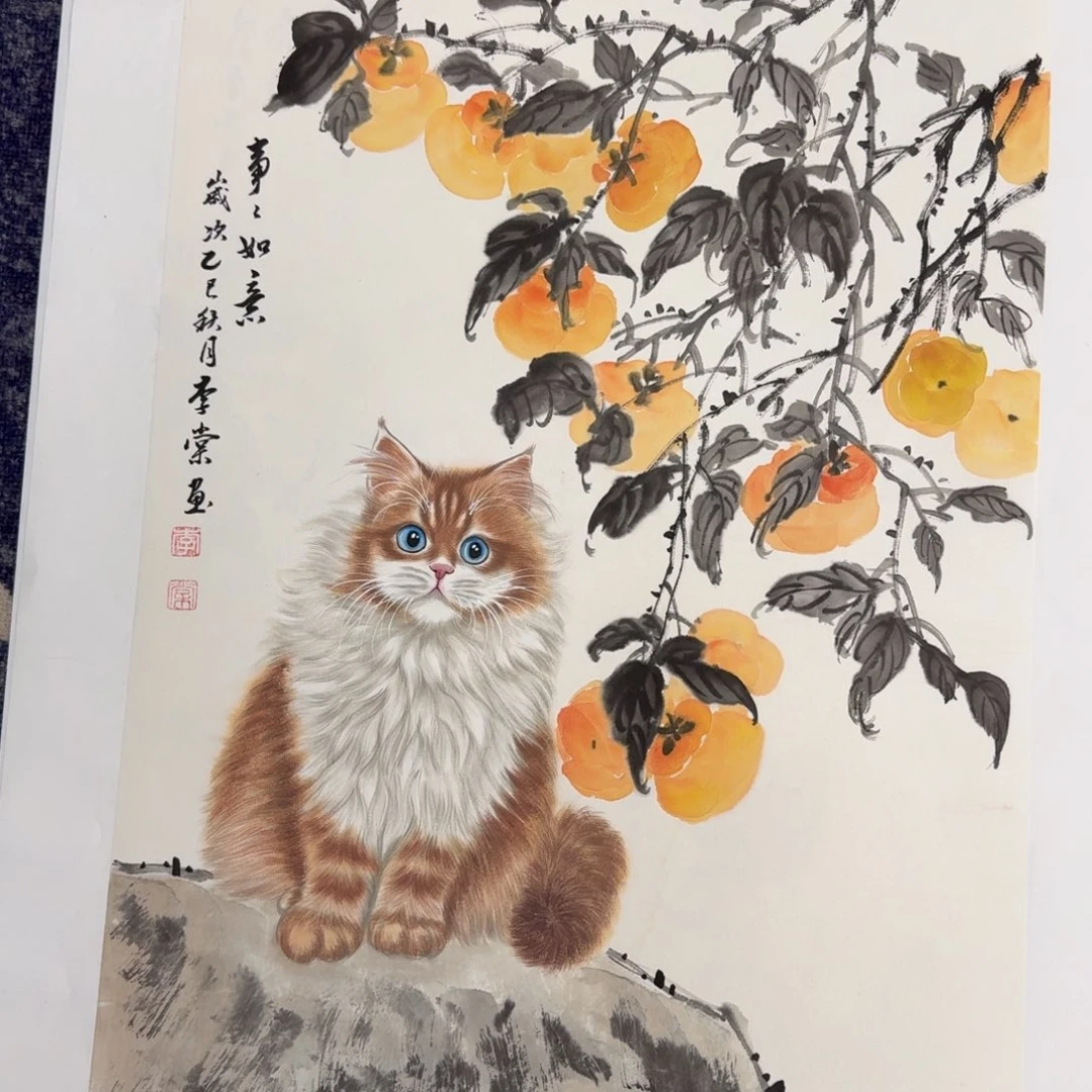 国画纯手绘山水花鸟