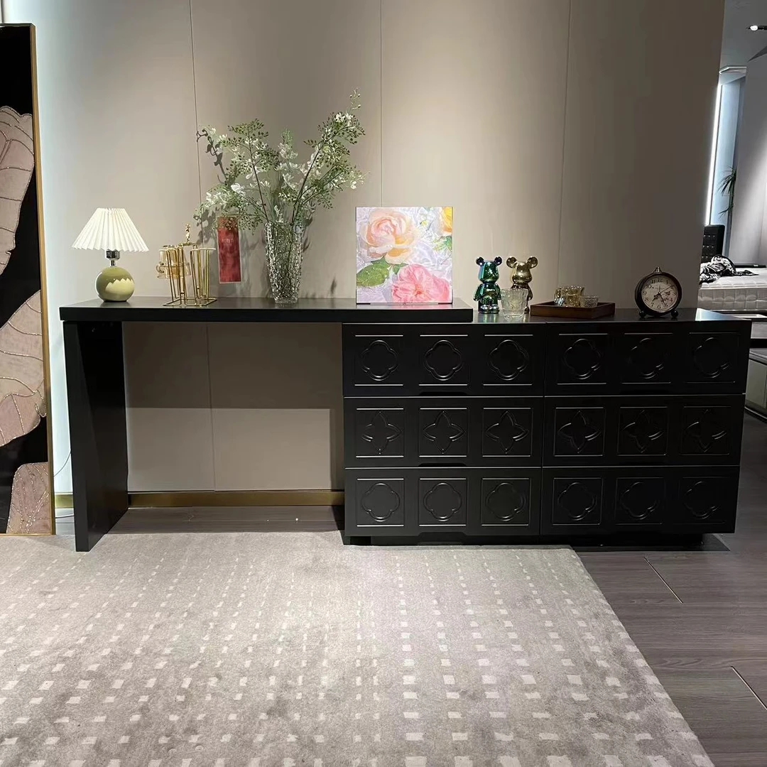 【四叶草六斗柜妆台】创意极简实木斗柜妆台书桌床尾柜