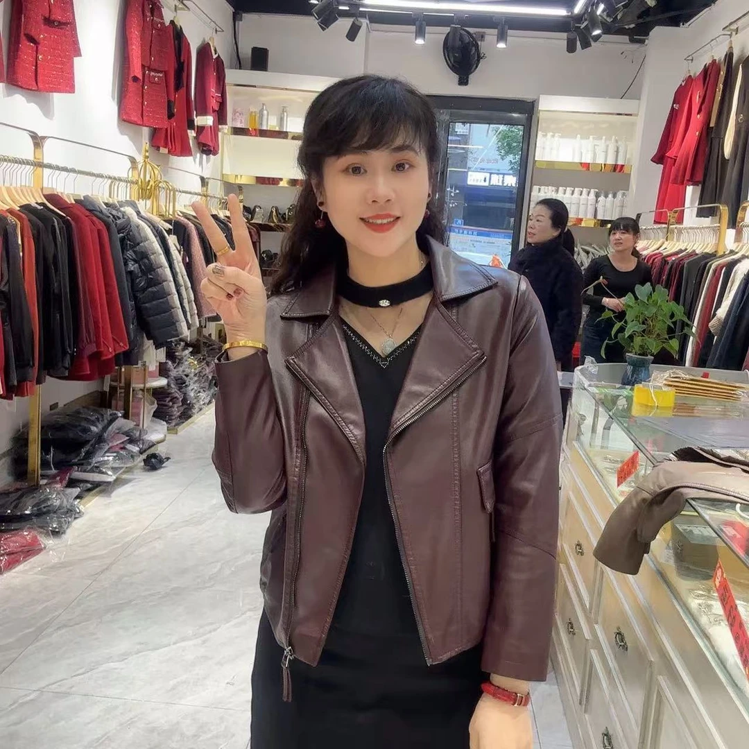 10-922机车皮外套57长