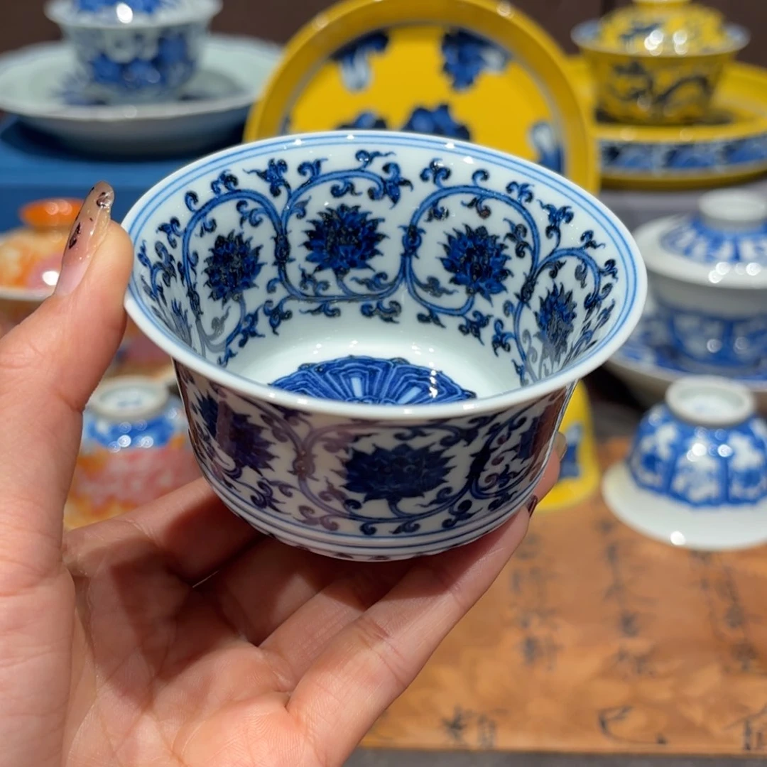 瓷片手工手绘陶瓷茶具