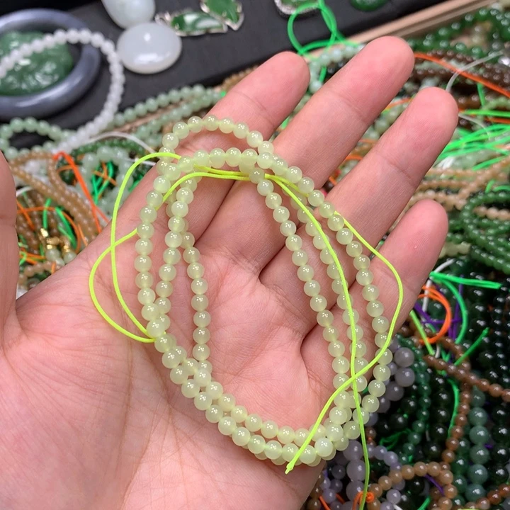 和田玉未镶嵌手链78