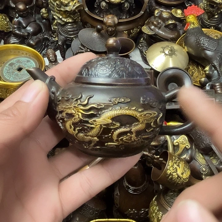 顺顺利利铜，铜器摆件
