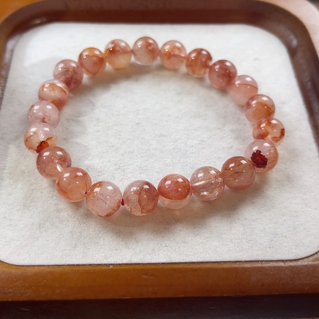 手串水晶未镶嵌红胶花 9m