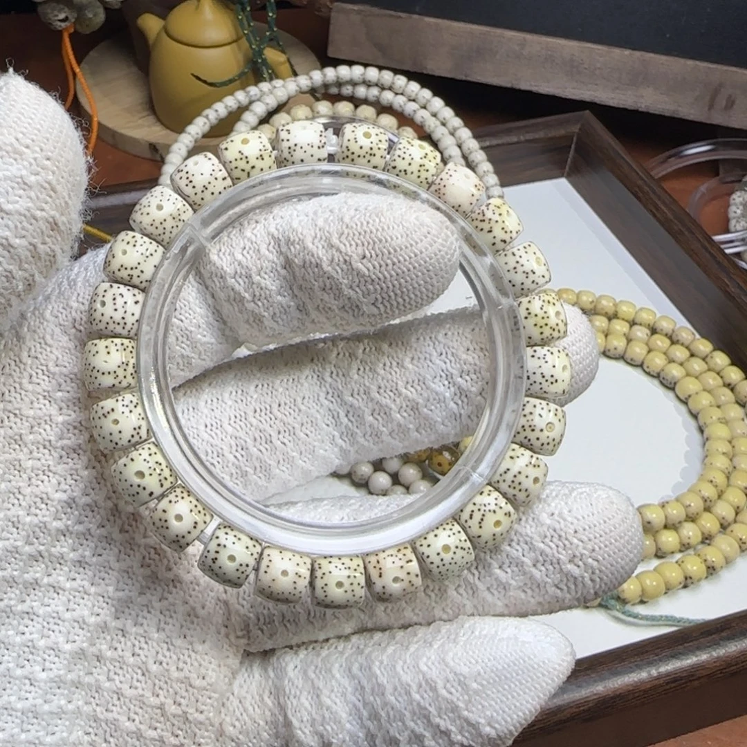 手串星月菩提98原白直切