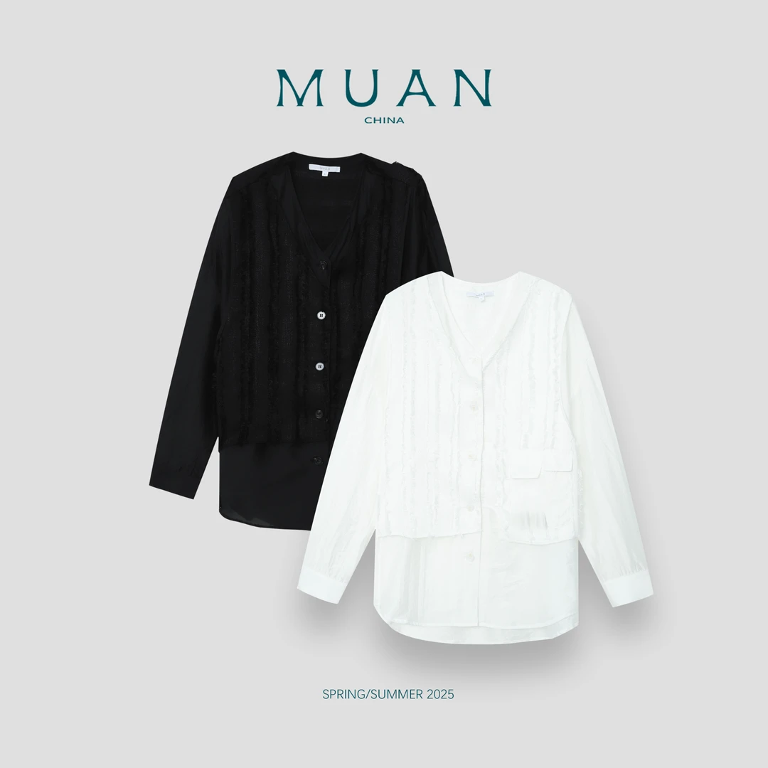 木岸【向往衬衫】MUAN定制宽松小众设计感高级简约衬衫上衣DG3-8937