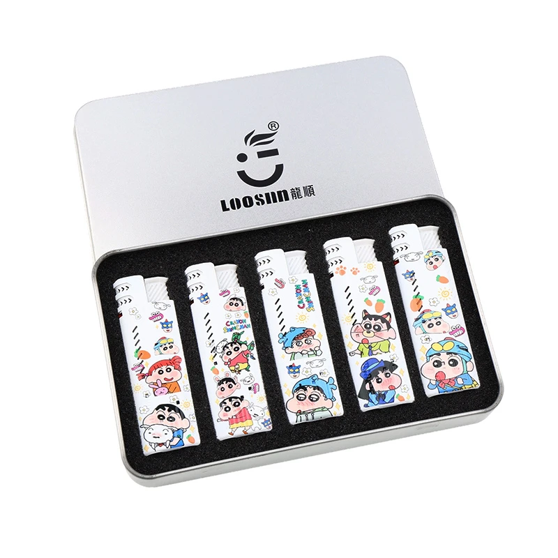 创意高颜值直冲防风打火机UV彩印【金属礼盒装】适合送男女生礼物