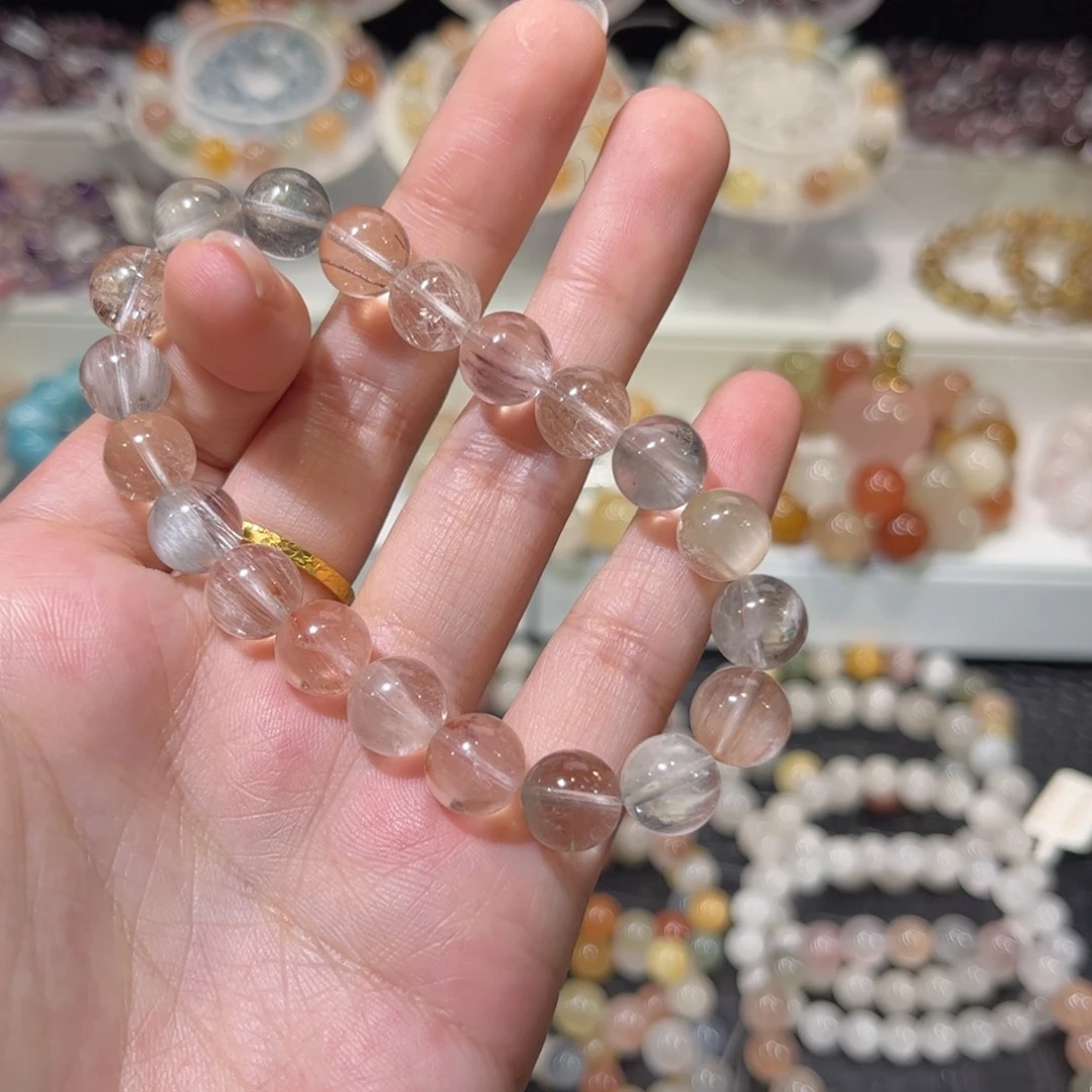 手链未镶嵌水晶彩兔毛