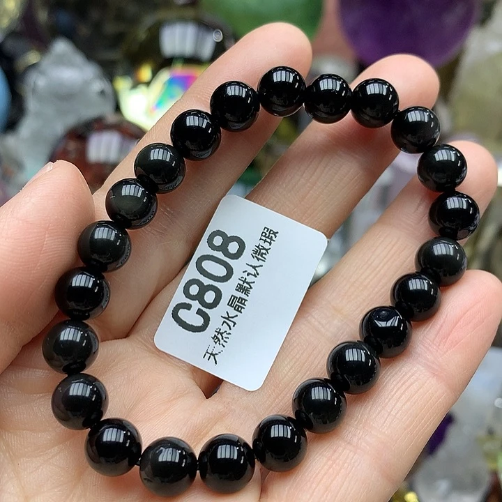 黑曜岩珠宝奇石未镶嵌追***里